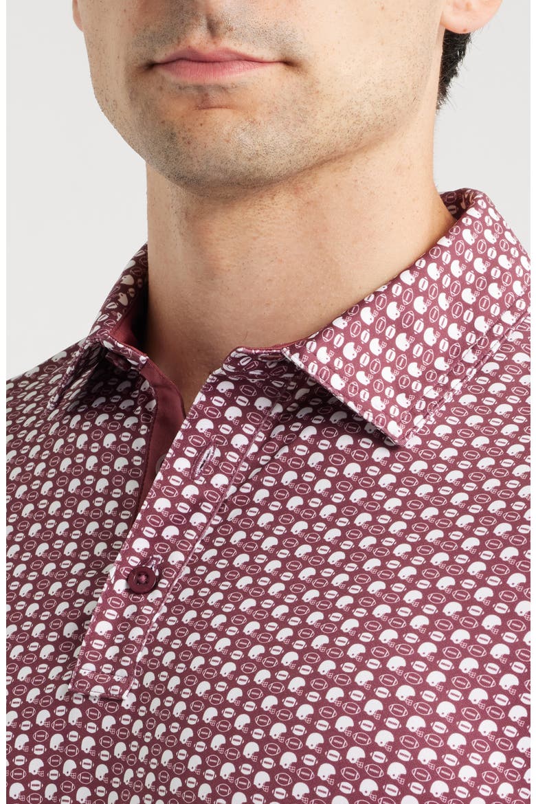 XC+™ Game Day Performance Polo, Alternate, color, BURGUNDY