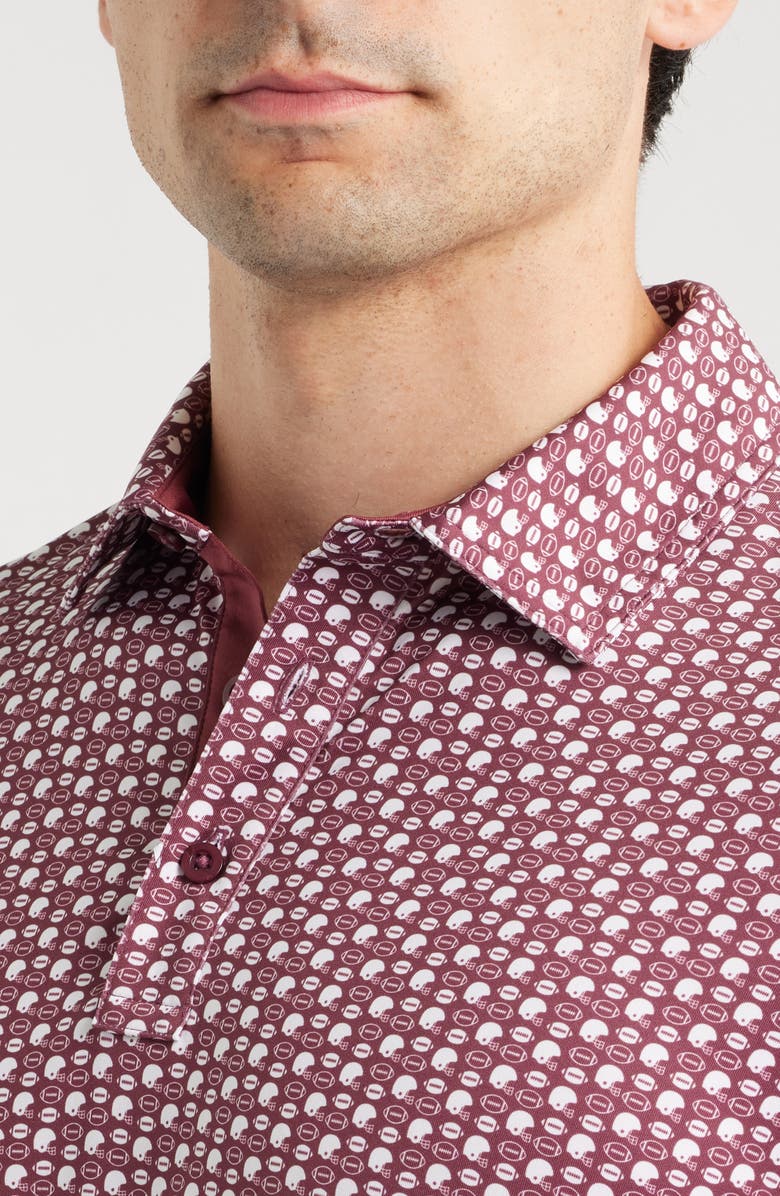 Johnston & Murphy XC+<sup>™</sup> Game Day Performance Polo, Alternate, color, Burgundy