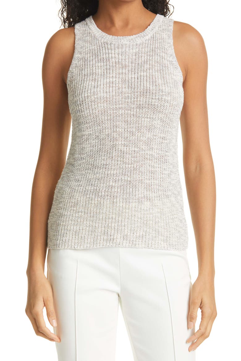 LINE Sweater Tank, Main, color, OAT MILK