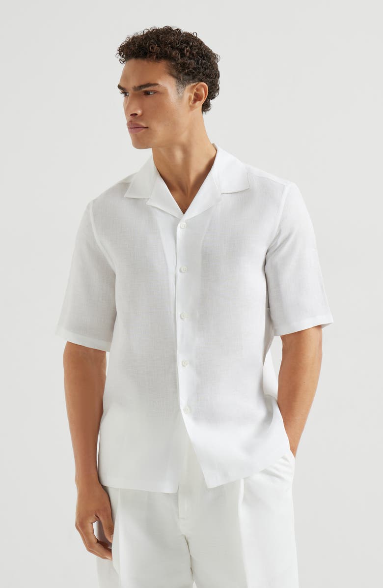 Brunello Cucinelli Short sleeve shirt, Alternate, color, White