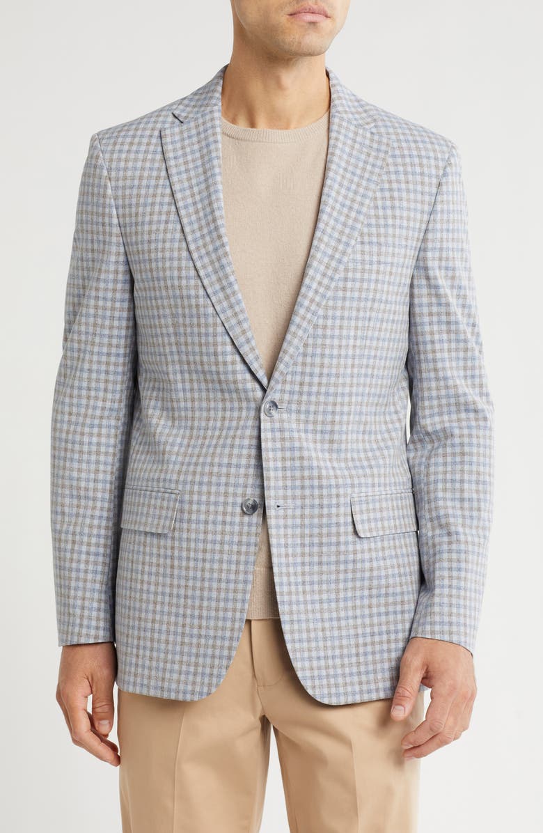 Tommy Hilfiger Grid Stretch Suit Jacket, Main, color,