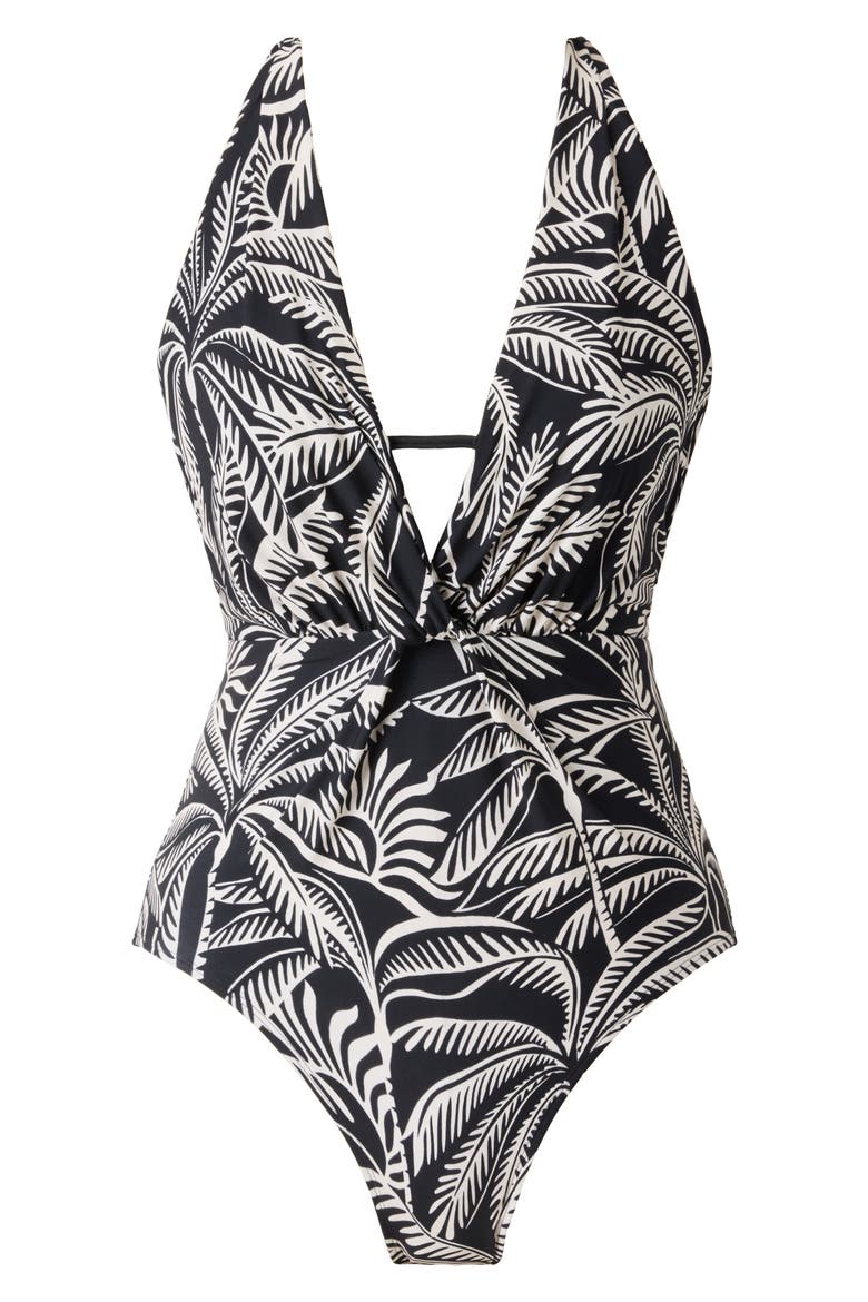 Hearts of Palm Joelle One-Piece Swimsuit, Alternate, color, BLACK/ MULTI
