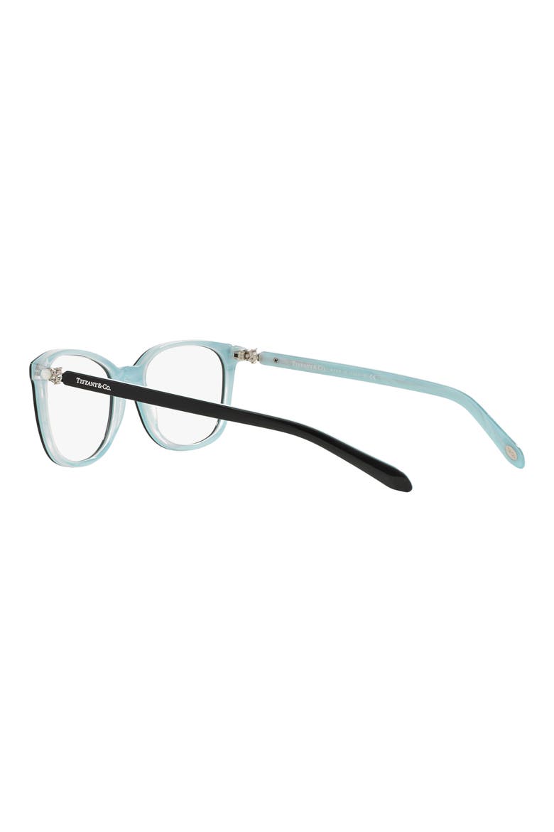 Universal Fit 53mm Square Optical Glasses, Alternate, color, BLACK BLUE