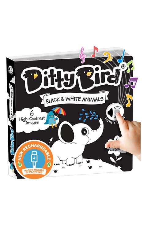 Kids' Interactive Sensory White & Black Sound Book