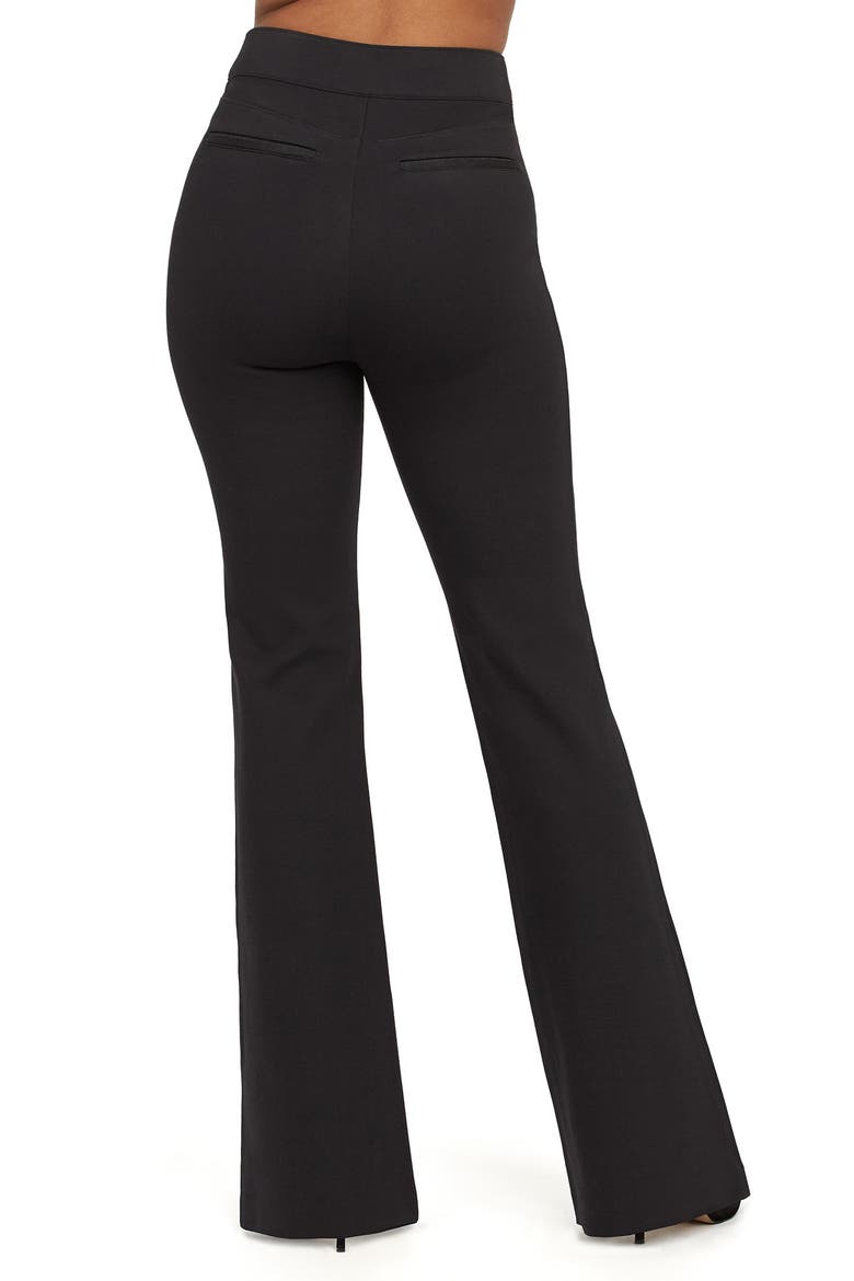 SPANXsmooth™ PerfectFit Ponte Flare Pants, Alternate, color, CLASSIC BLACK