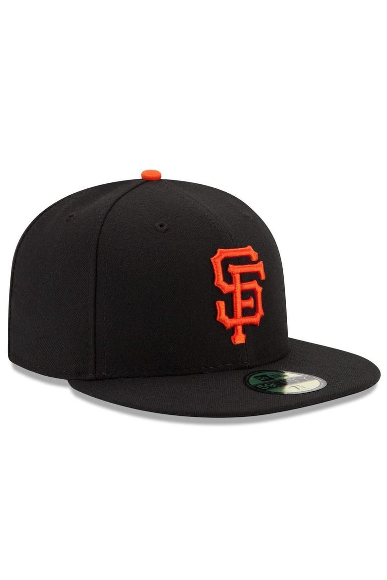 Men's New Era Black San Francisco Giants Game Authentic Collection On-Field 59FIFTY Fitted Hat, Alternate, color, BLACK