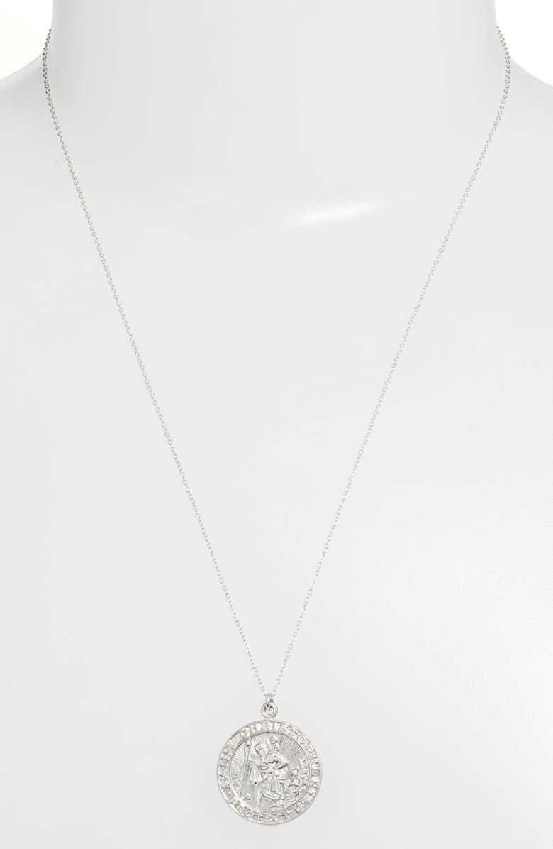 Set & Stones Saint Christopher Necklace, Alternate, color,