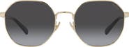 COACH 56mm Gradient Hexagonal Sunglasses