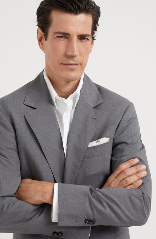 BRUNELLO CUCINELLI BRUNELLO CUCINELLI WOOL AND SILK BLAZER