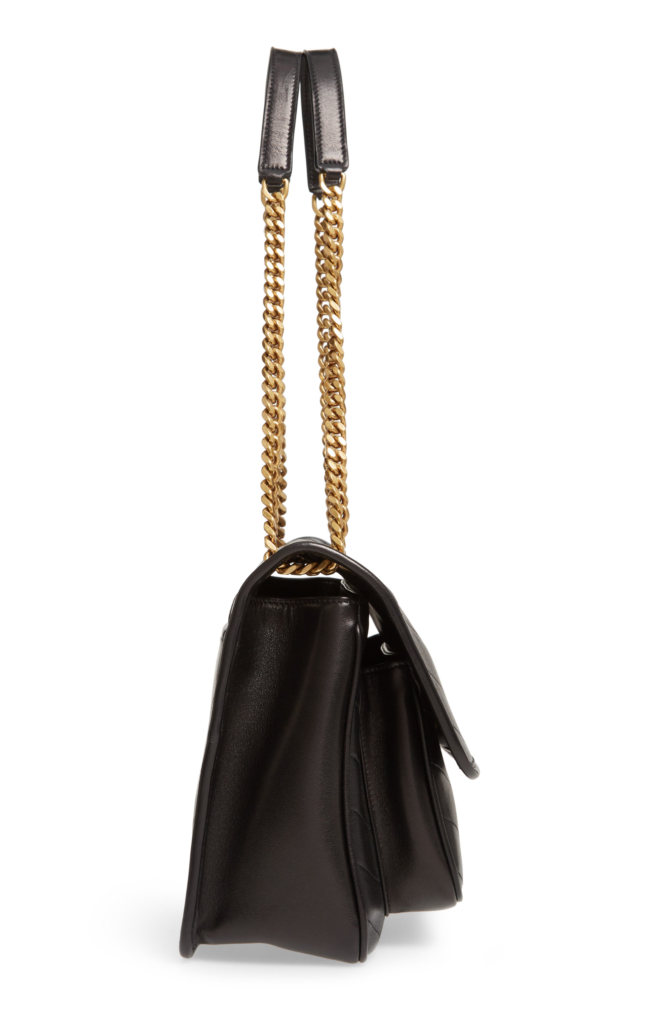 Saint Laurent Medium Niki Lambskin Leather Shoulder Bag, Alternate, color, 