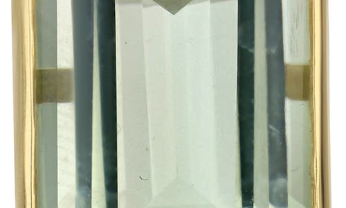 Bony Levy Emerald Cut Green Amethyst Drop Earrings In Green