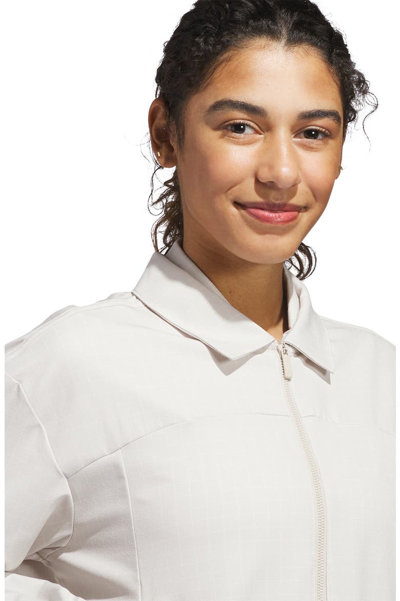 Ultimate365+ Peplum Grid Jacket, Alternate, color, WONDER ALUMINA