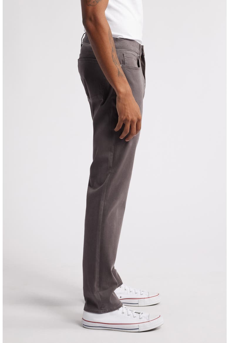 L'Homme Slim Fit Five-Pocket Twill Pants, Alternate, color, SLATE GRAY