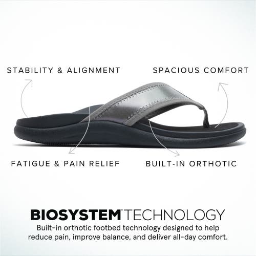 Abeo Laguna Sandal In Metallic - Metatarsal