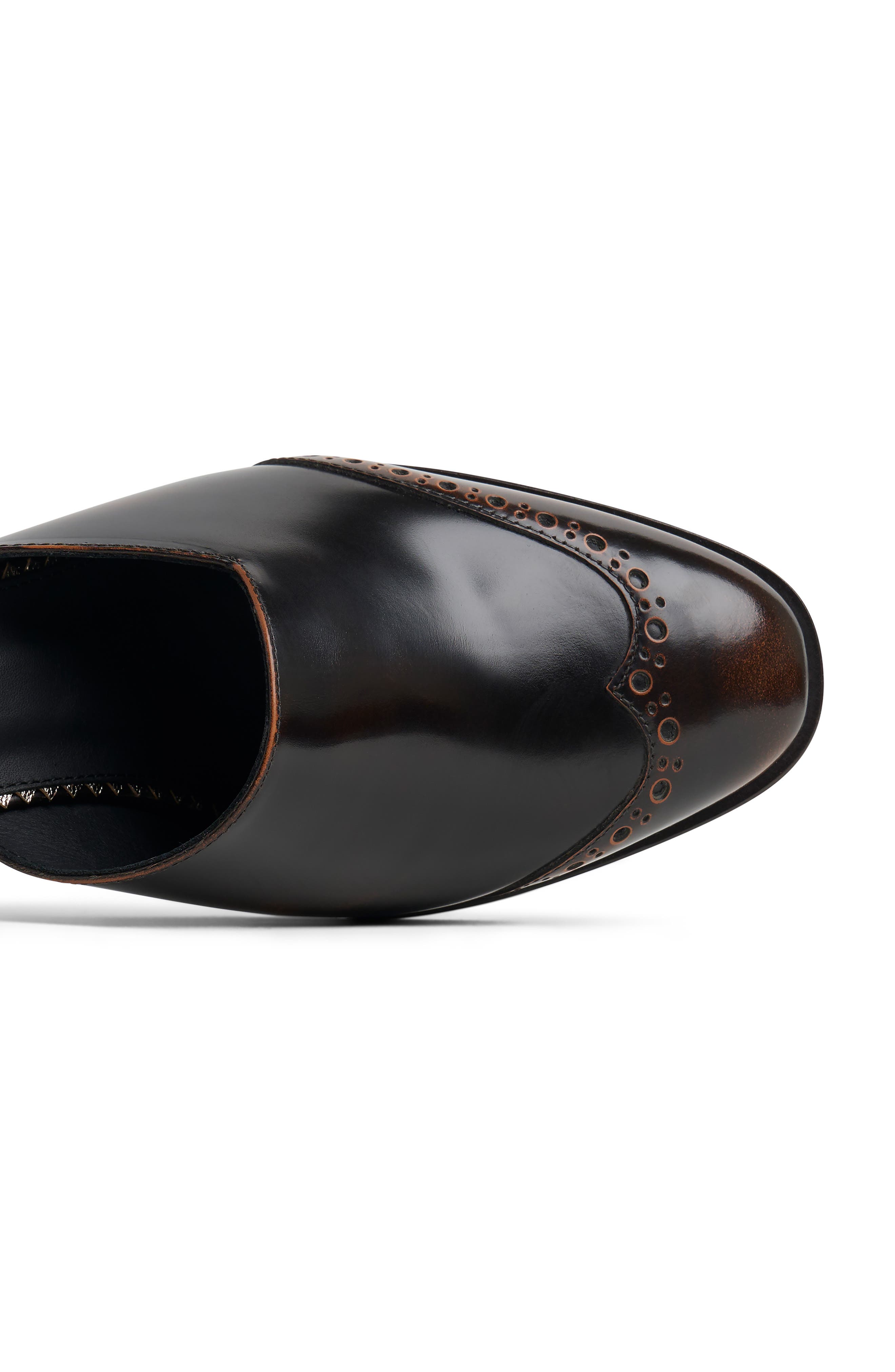 Ms. Johanna Heeled Mule, Alternate, color, MAHOGANY