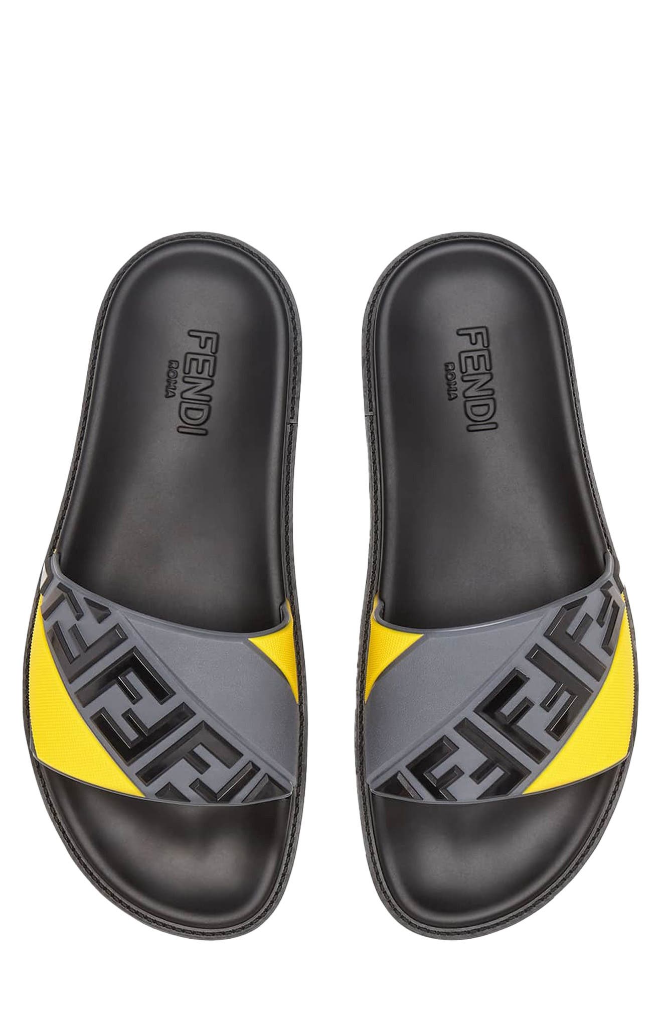 Logo Sport Slide, Alternate, color, NERO/LEMON