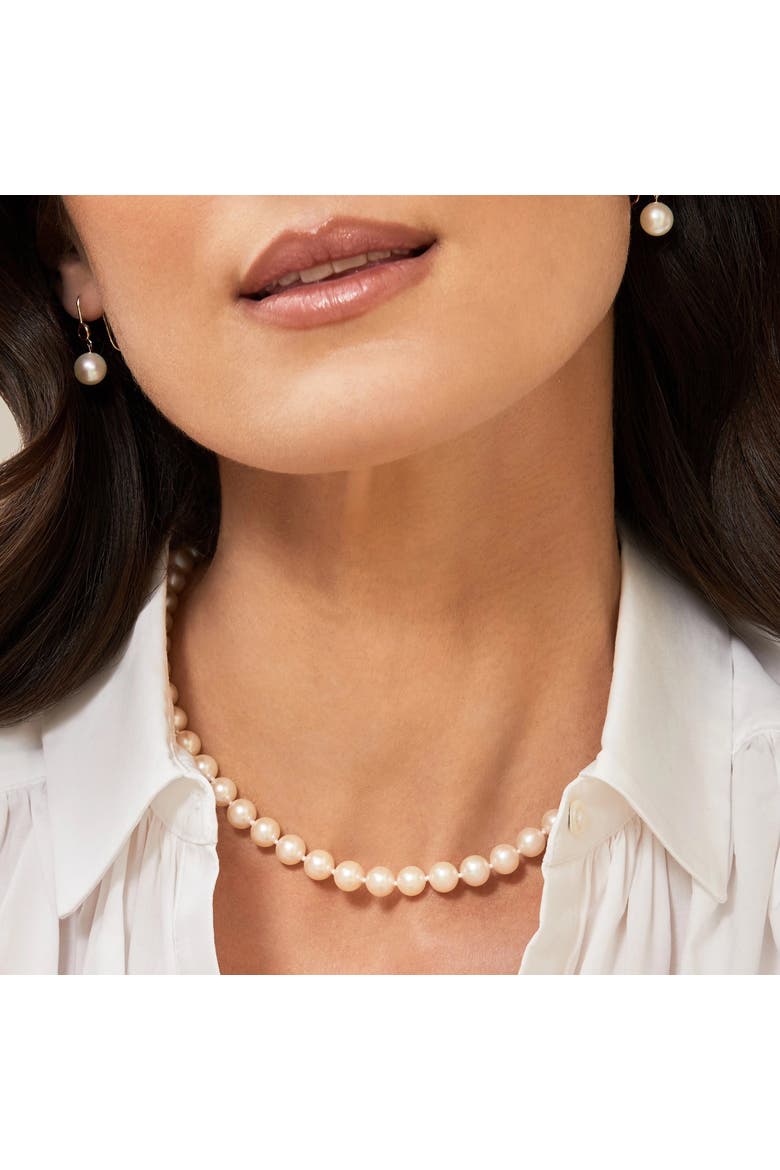 6.5-7.0mm White Freshwater Pearl Necklace - Premier AAAA Quality, Alternate, color, Sterling Silver Clasp
