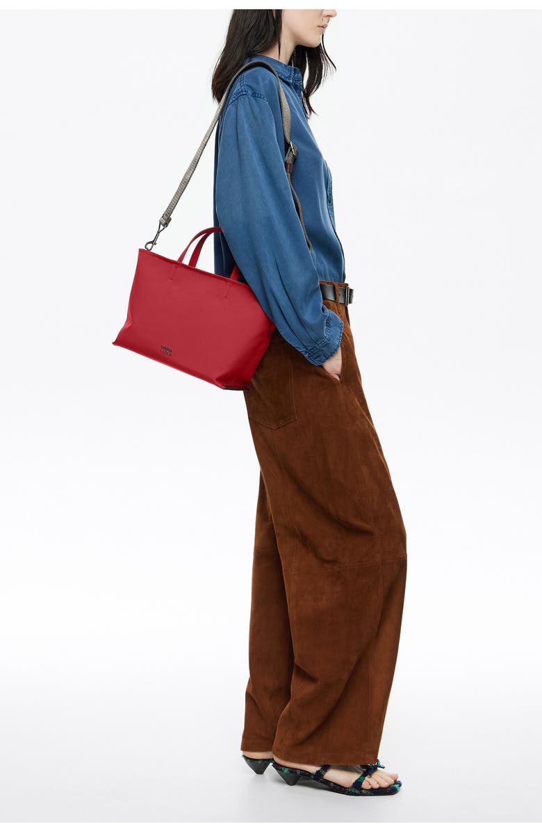 Bimba y Lola Small Nylon Chihuahua Shopper Bag, Alternate, color, Dark Red