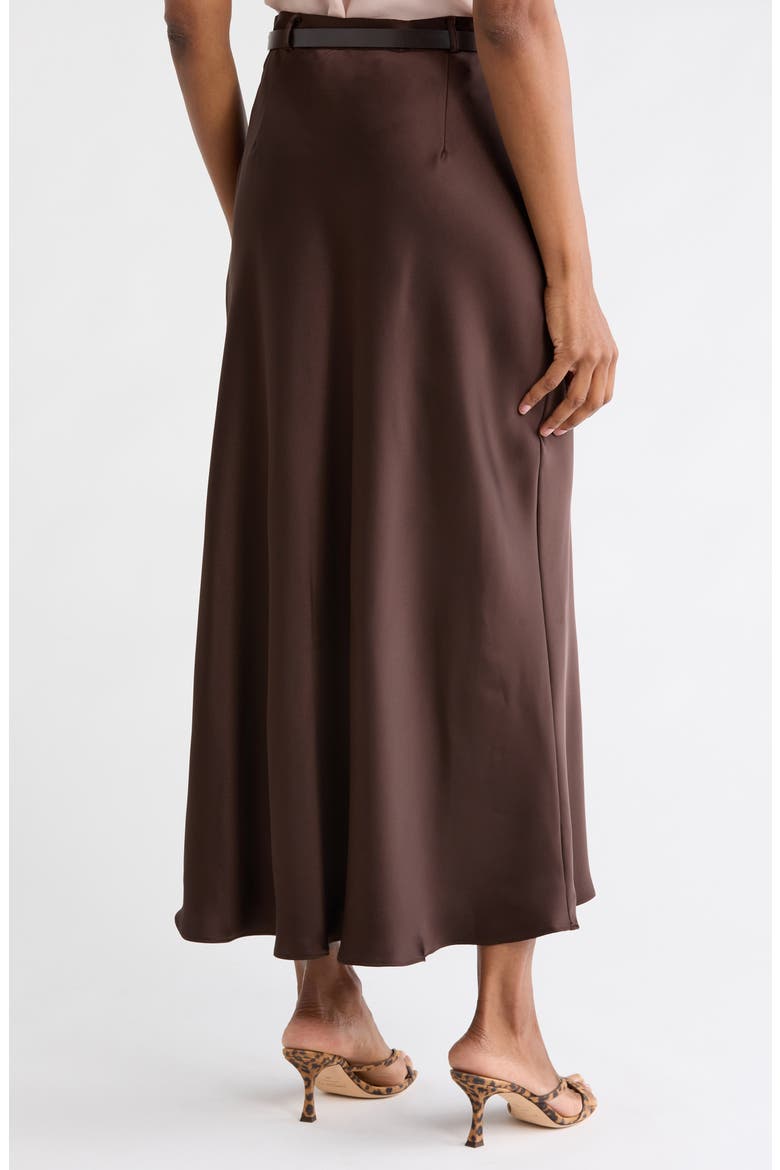 Belted Maxi Skirt, Alternate, color, COFFEE BEAN