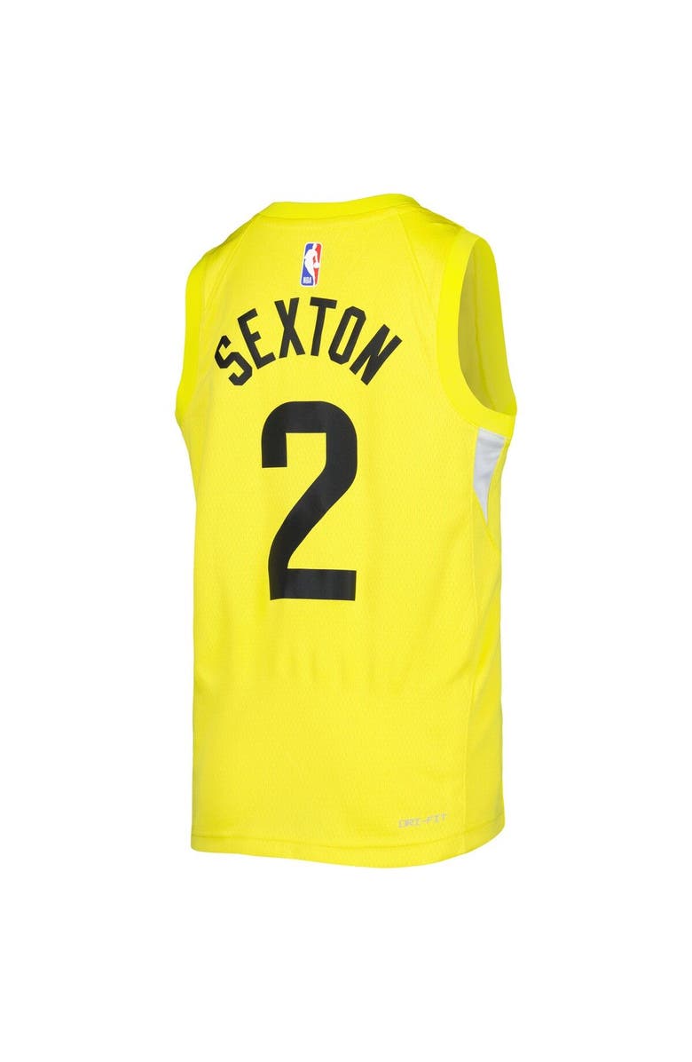 Nike Youth Nike Collin Sexton Yellow Utah Jazz Swingman Jersey - Icon Edition, Alternate, color, 