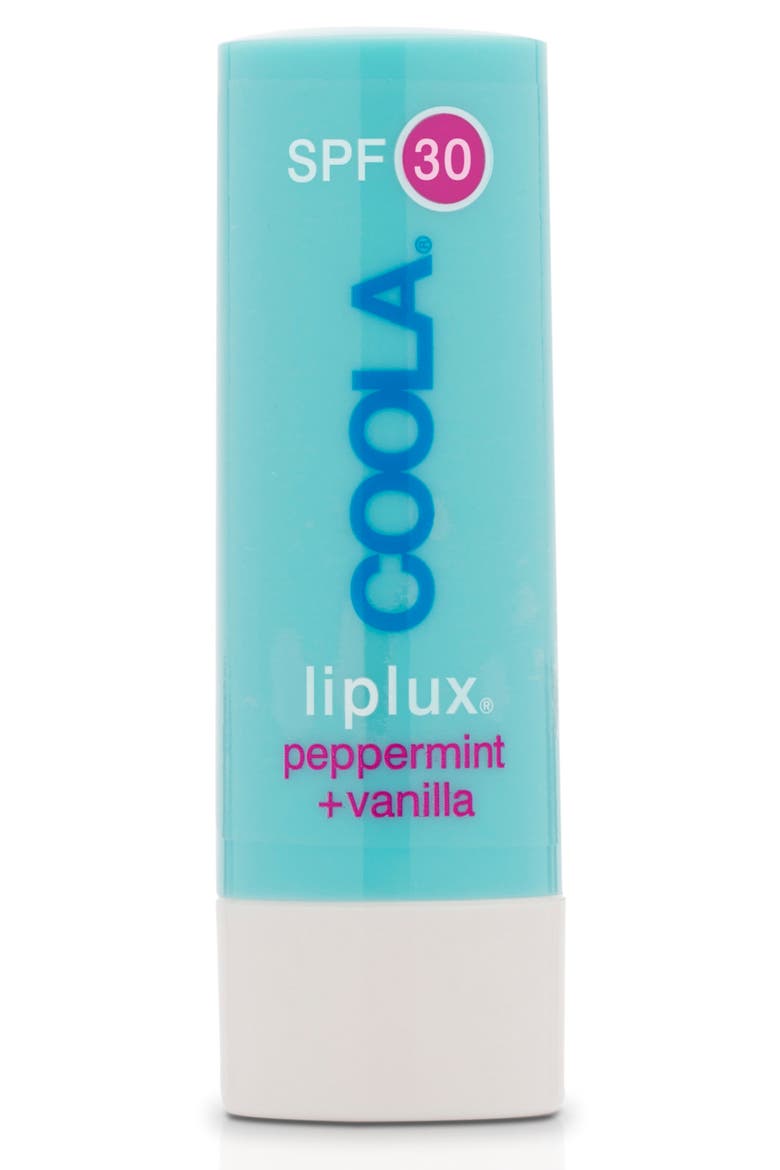 Suncare Liplux Peppermint Vanilla Lip Balm Broad Spectrum SPF 30 Sunscreen, Main, color, NO COLOR