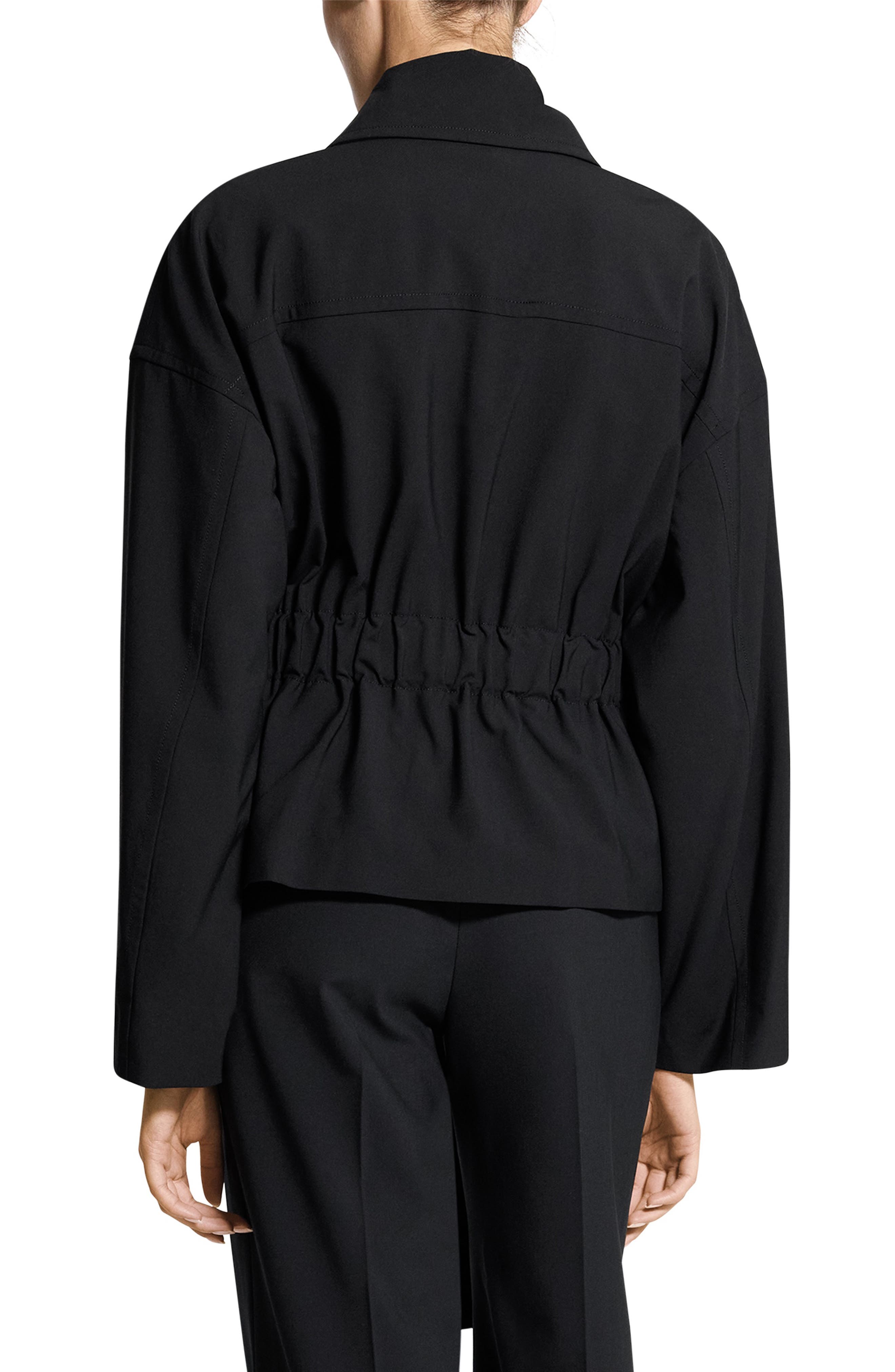 Flight Tie Waist Stretch Wool Jacket - image 2