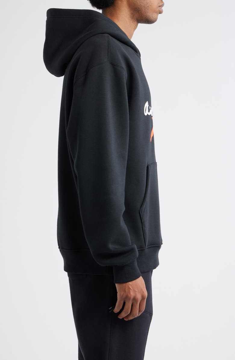 Jordan Brooklyn Fleece Hoodie, Alternate, color, Black/ Infrared