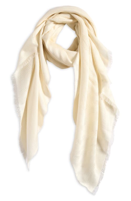 Max Mara Pirania Alpaca & Silk Scarf In White