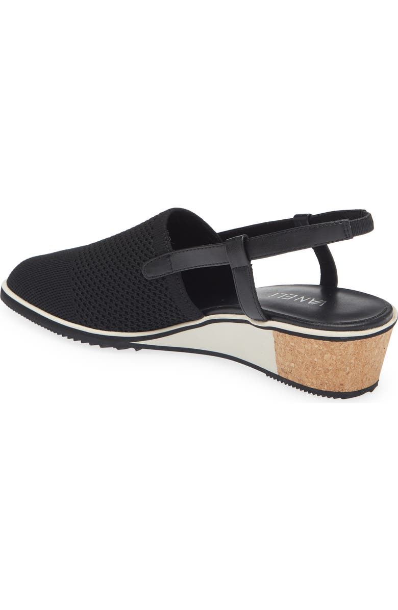 VANELi Greer Slingback Wedge, Alternate, color, Black
