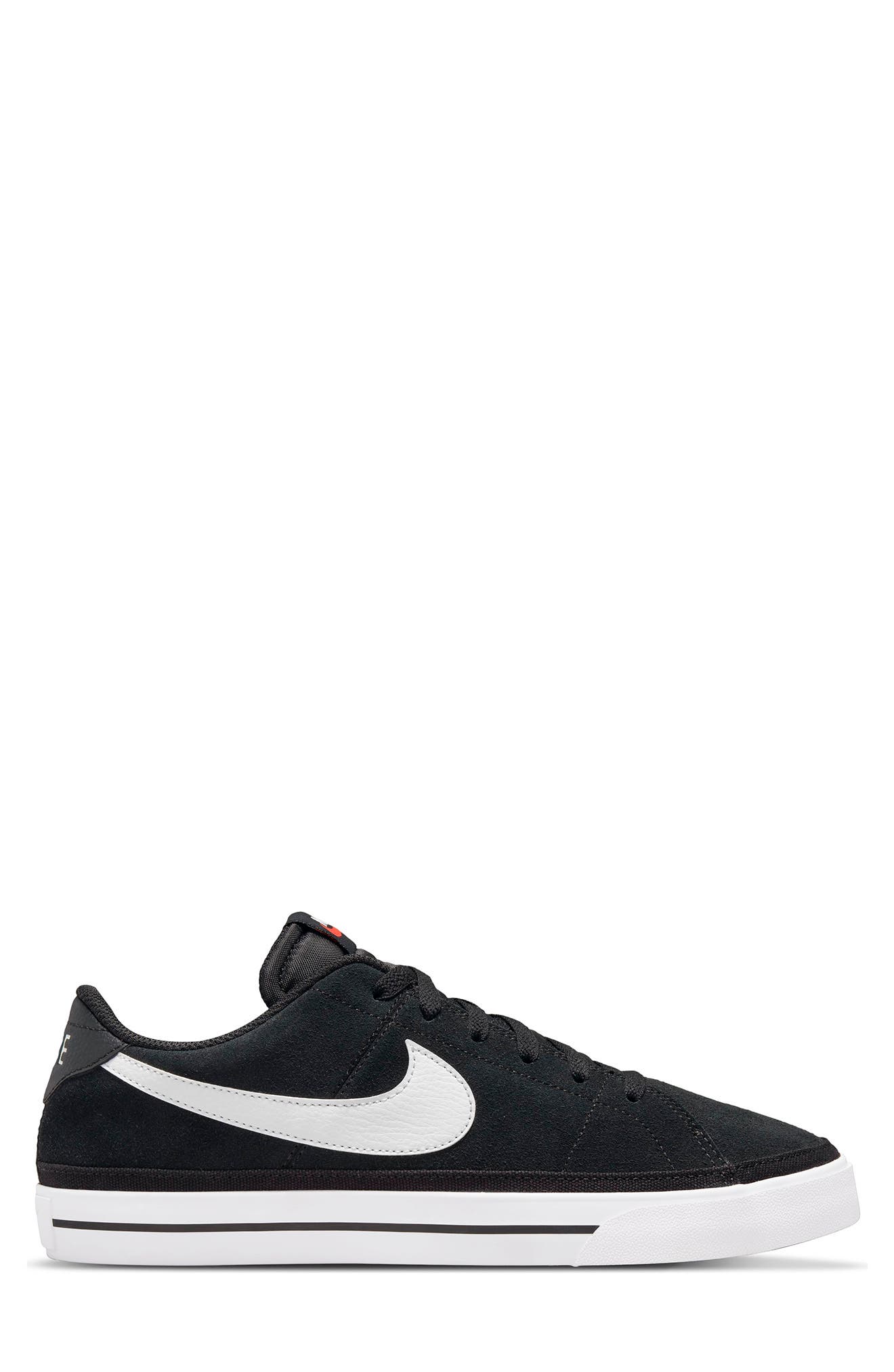 Court Legacy Suede Sneaker, Alternate, color, BLACK/WHITE-GUM LIGHT BROWN