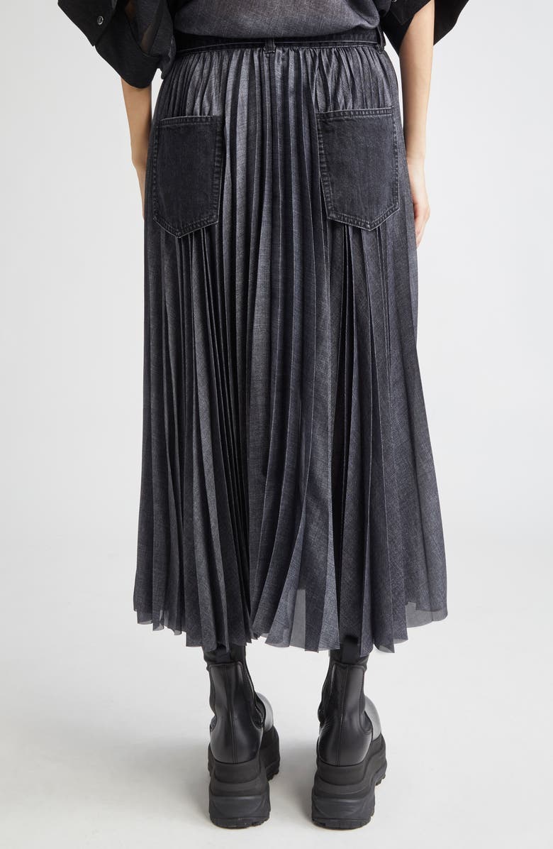 chieさま専用SACAI &ジュンヤ Skirt おまとめ Sacai Pleated Back Mixed Media Skirt | Nordstromrack