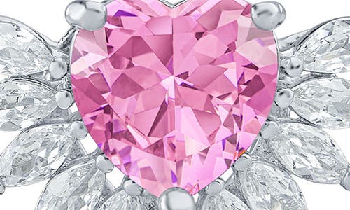 Kenneth Jay Lane Cubic Zirconia Heart Burst Stud Earrings