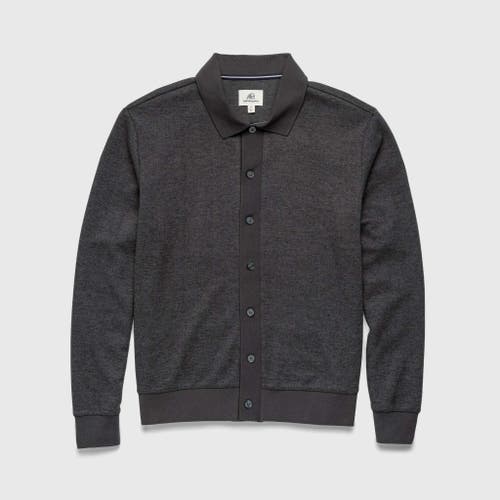Surfside Supply Co. Wesley Polo Cardigan In Gray