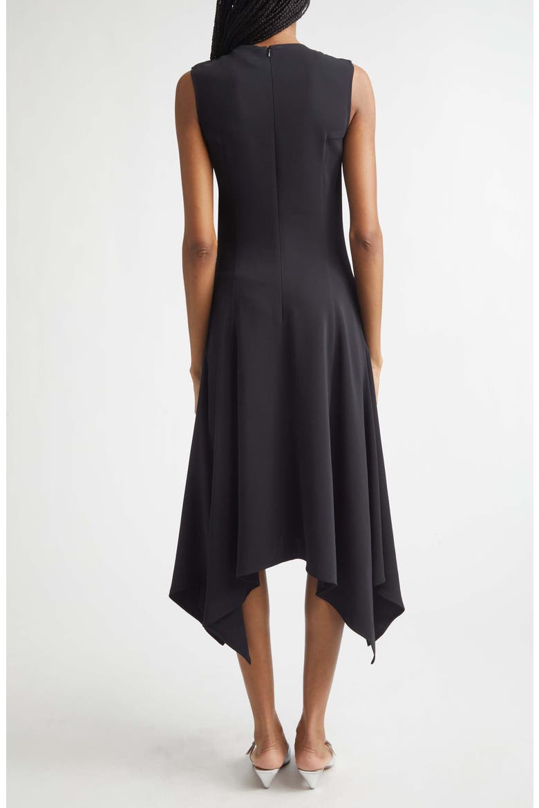 Snapped Handkerchief Hem Dress, Alternate, color, BLACK