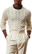 Ralph Lauren Purple Label Cable Knit Cashmere Sweater
