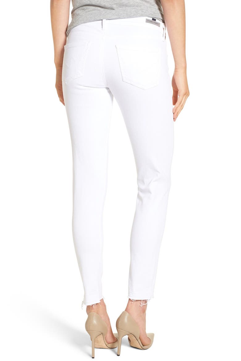 Skinny Ankle Jeans, Alternate, color, OPTIC WHITE