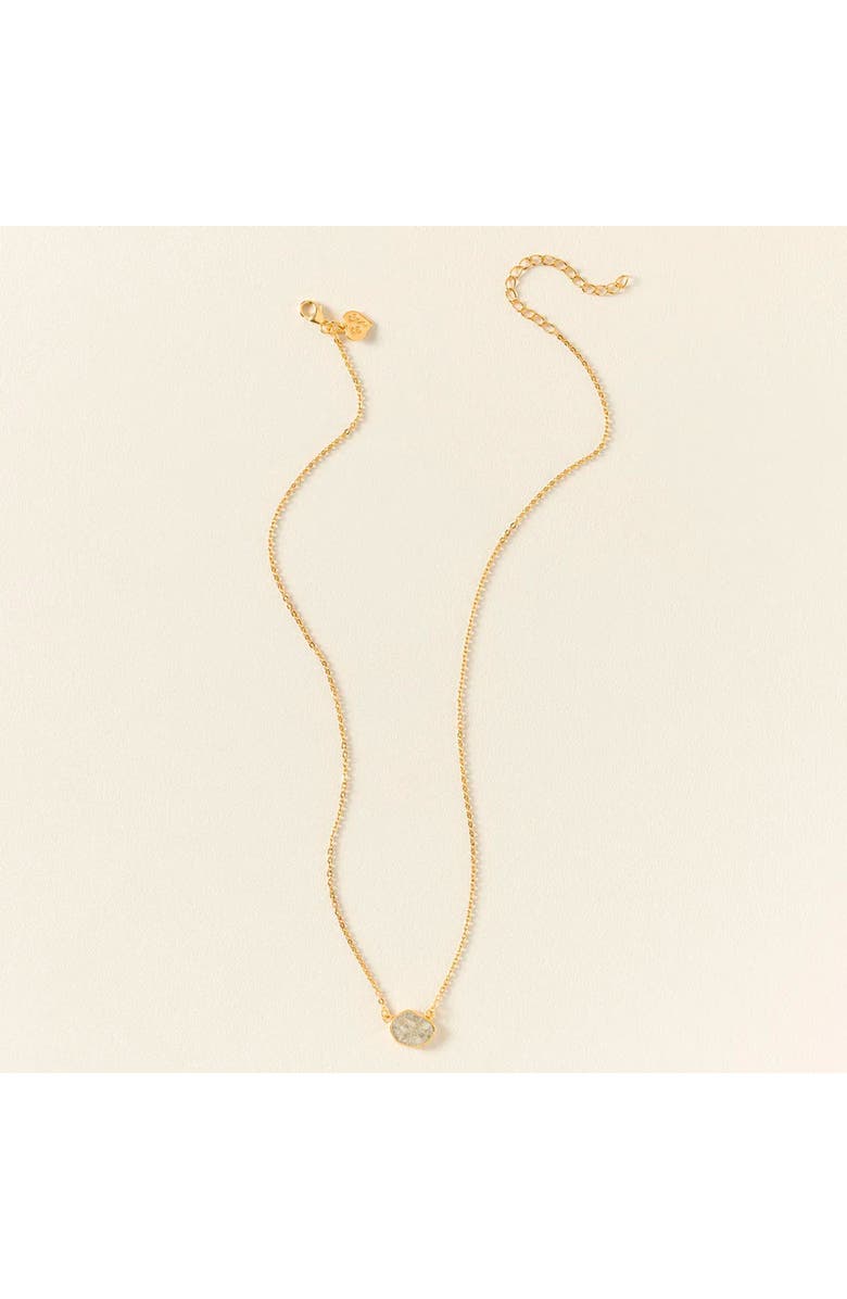 Uncommon Goods Sliced Raw Diamond Pebble Necklace by Shana Gulati, Alternate, color, Raw Diamond Pebble