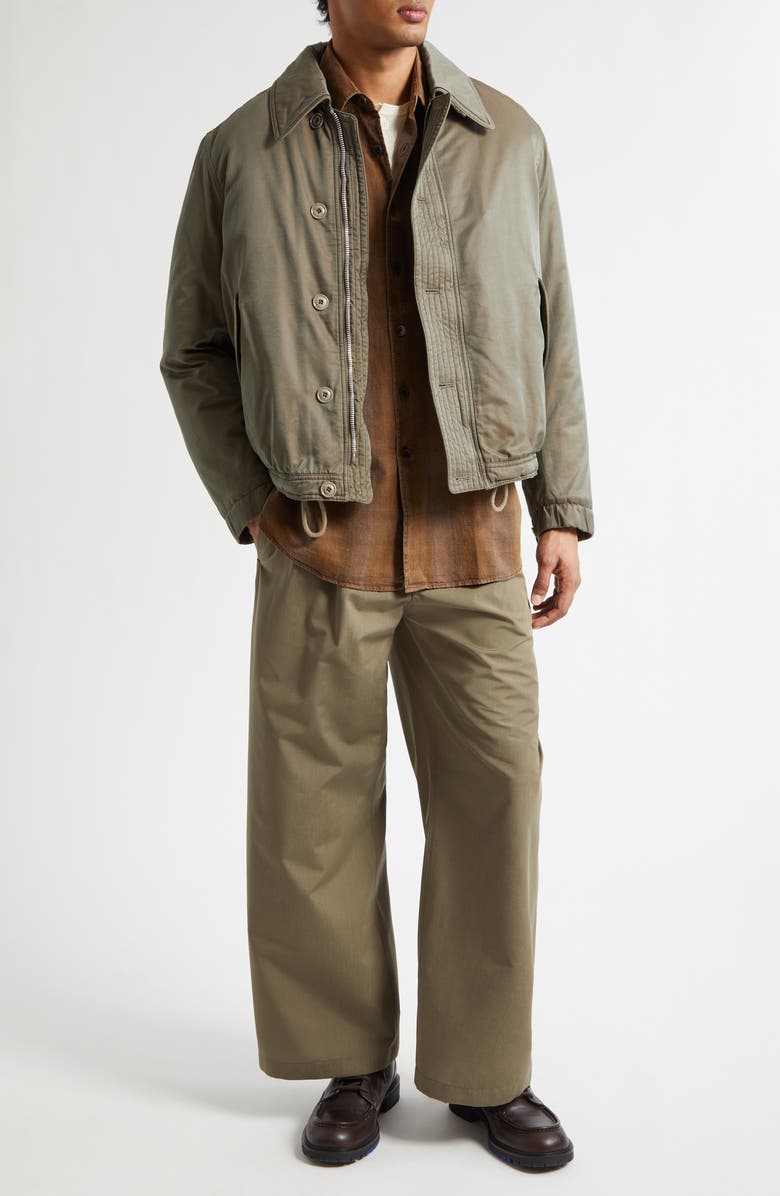 OUR LEGACY Cotton & Nylon Auto Jacket, Alternate, color, Taupe Smoke Twinshade Twill