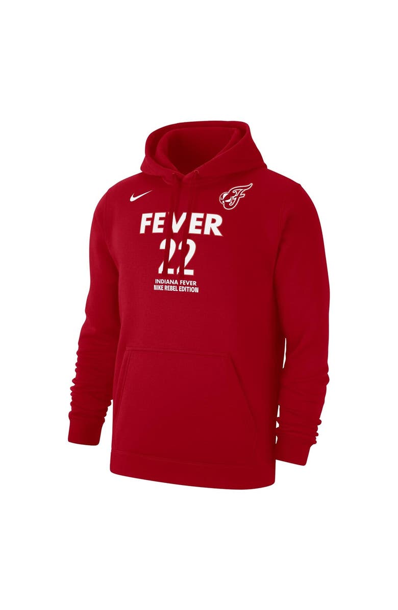 Nike Men's Nike Caitlin Clark Red Indiana Fever Rebel Edition Name & Number Pullover Hoodie, Alternate, color, 