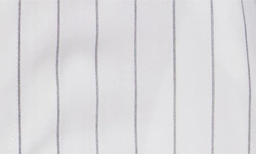Sacai Stripe Wool & Silk Wide Leg Pants In Off White Stripe