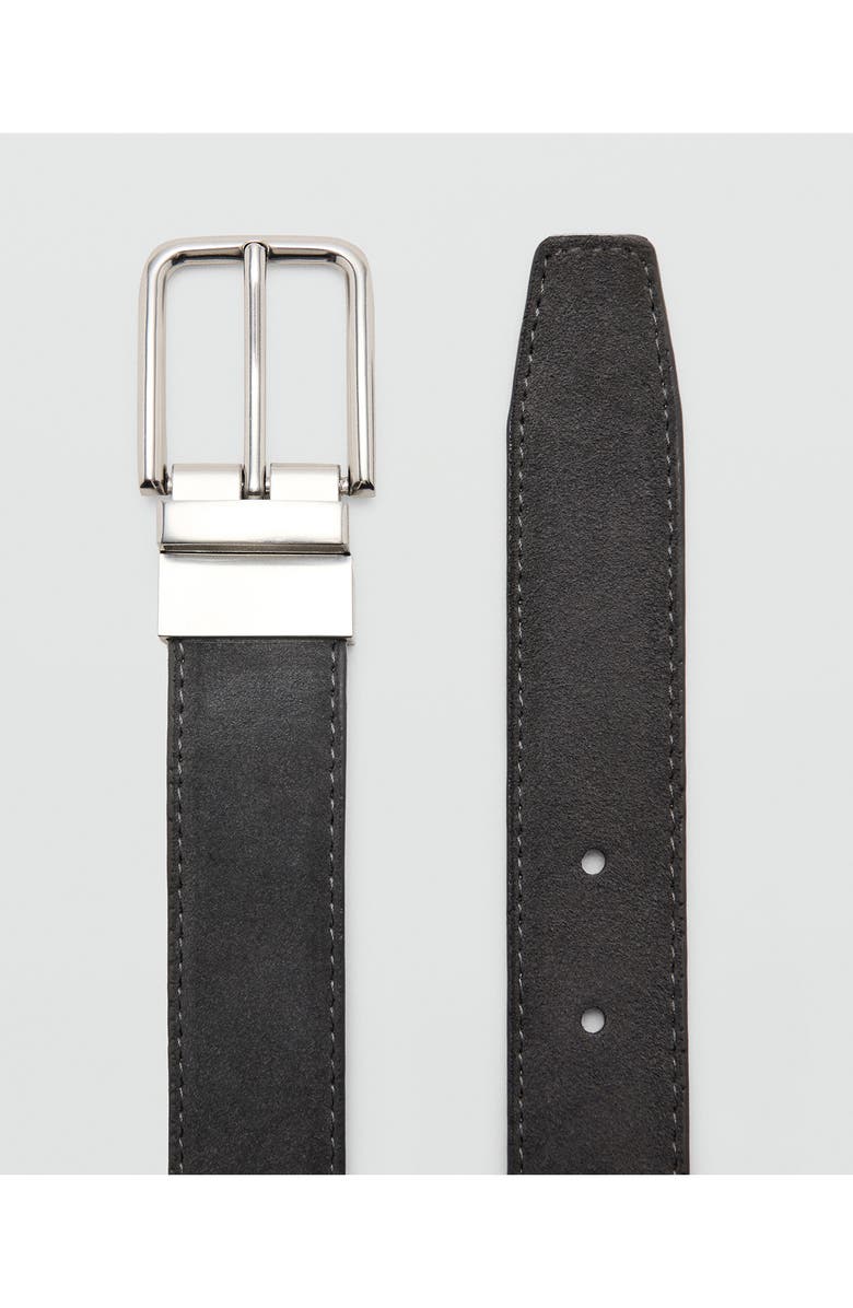 MANGO Reversible Suede Belt, Alternate, color, Sand
