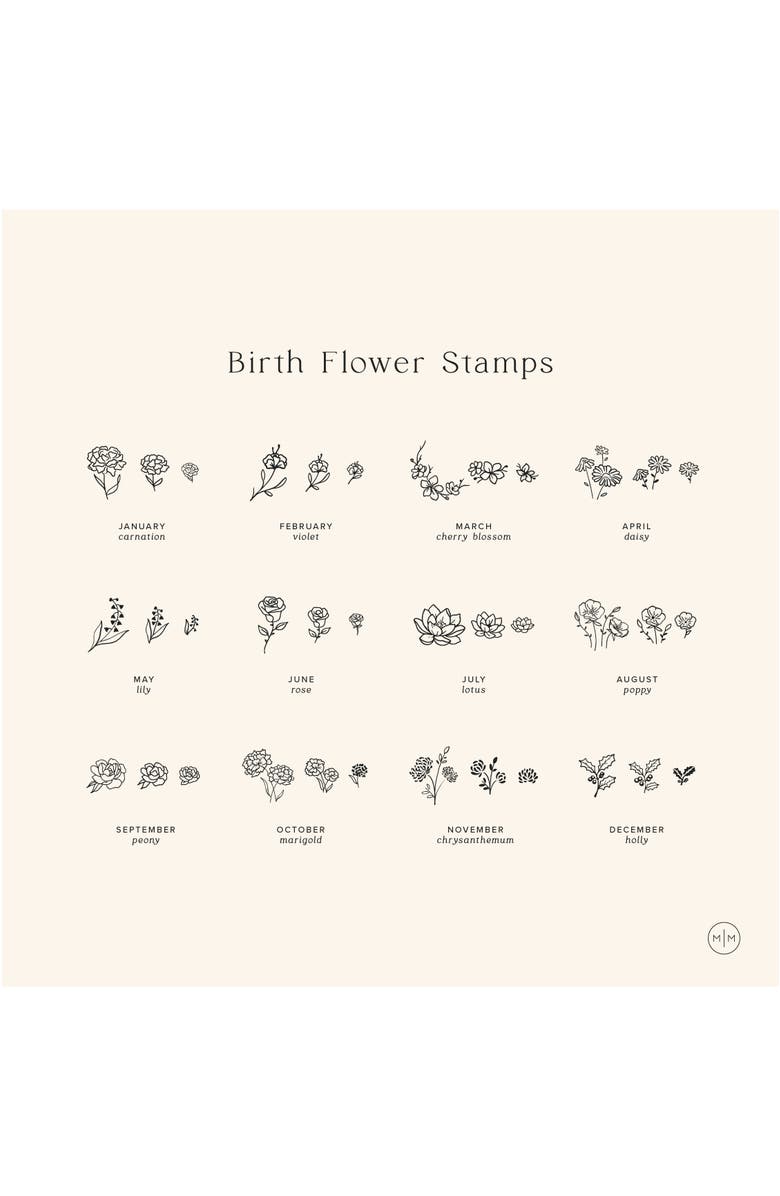 MADE BY MARY August Birth Flower Necklace, Alternate, color, Silver