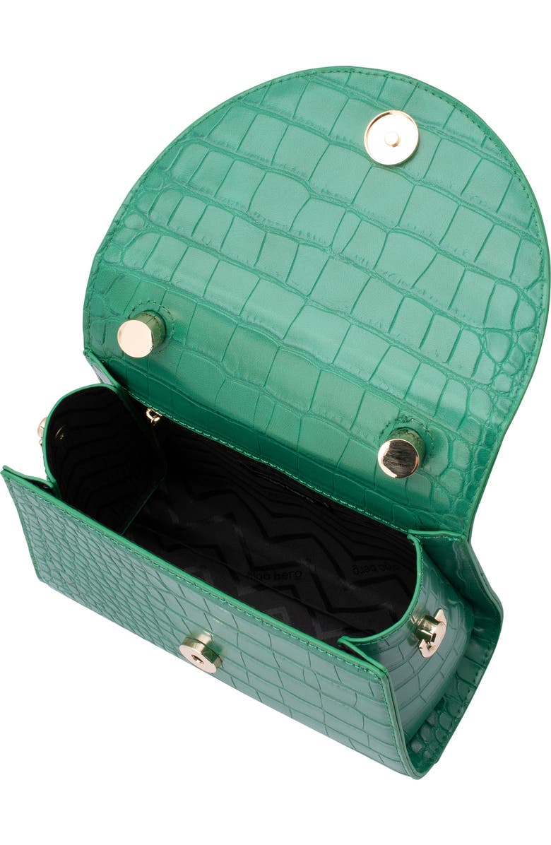 Olga Berg Nadia Faux Leather Top Handle Bag, Alternate, color,