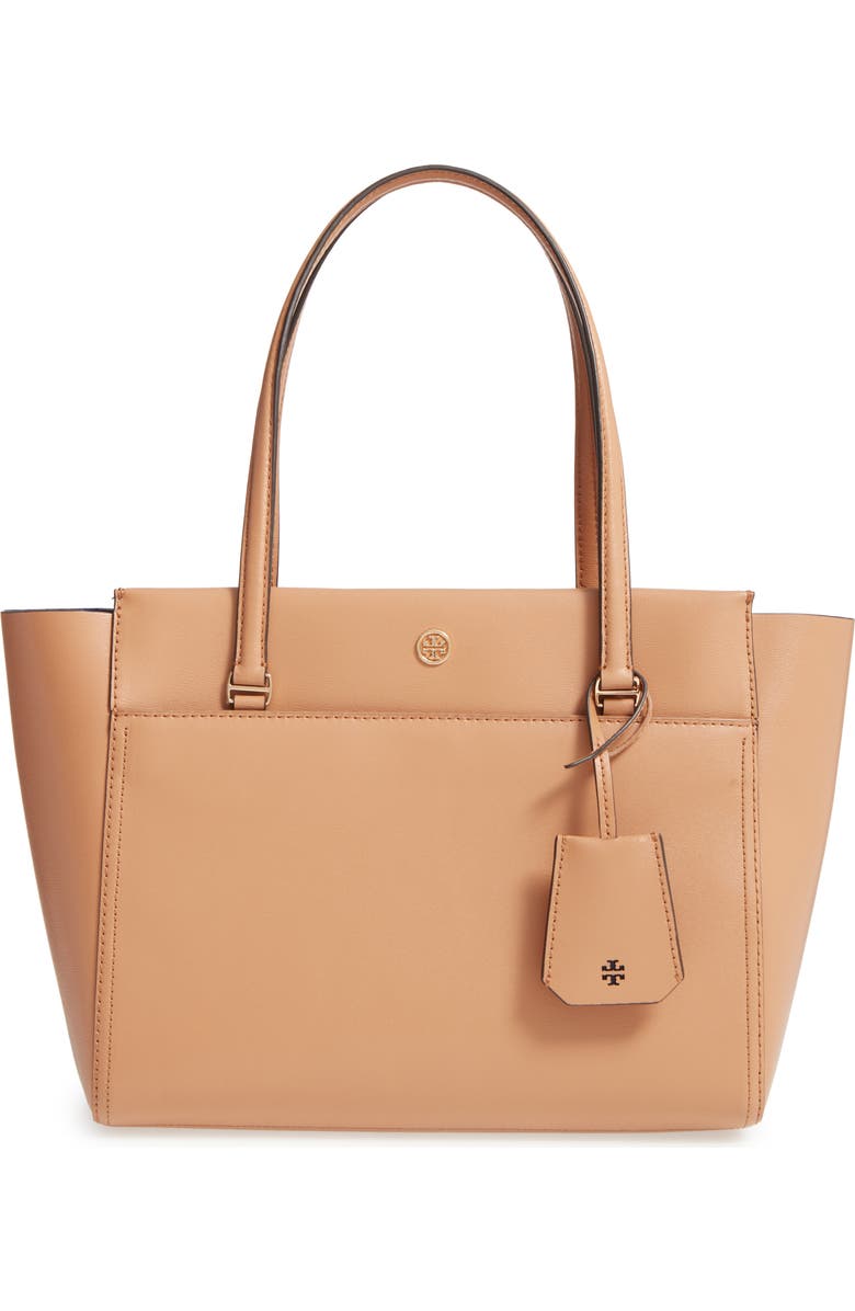 Tory Burch Small Parker Leather Tote, Main, color,