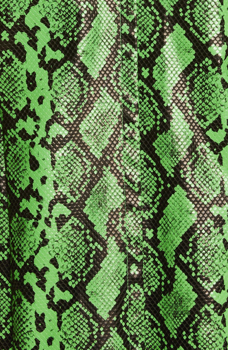 Simon Miller Joto Snakeskin Print Faux Leather Coat, Alternate, color,