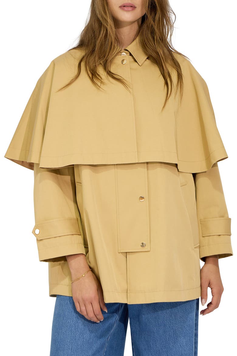 Windsor Trench Cape, Main, color, HONEY