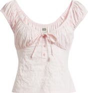 BDG Urban Outfitters Hallie Cotton Blend Top