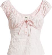 BDG Urban Outfitters Hallie Cotton Blend Top