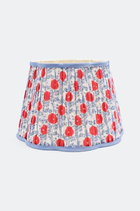 14" Pleated Scalloped Lampshade