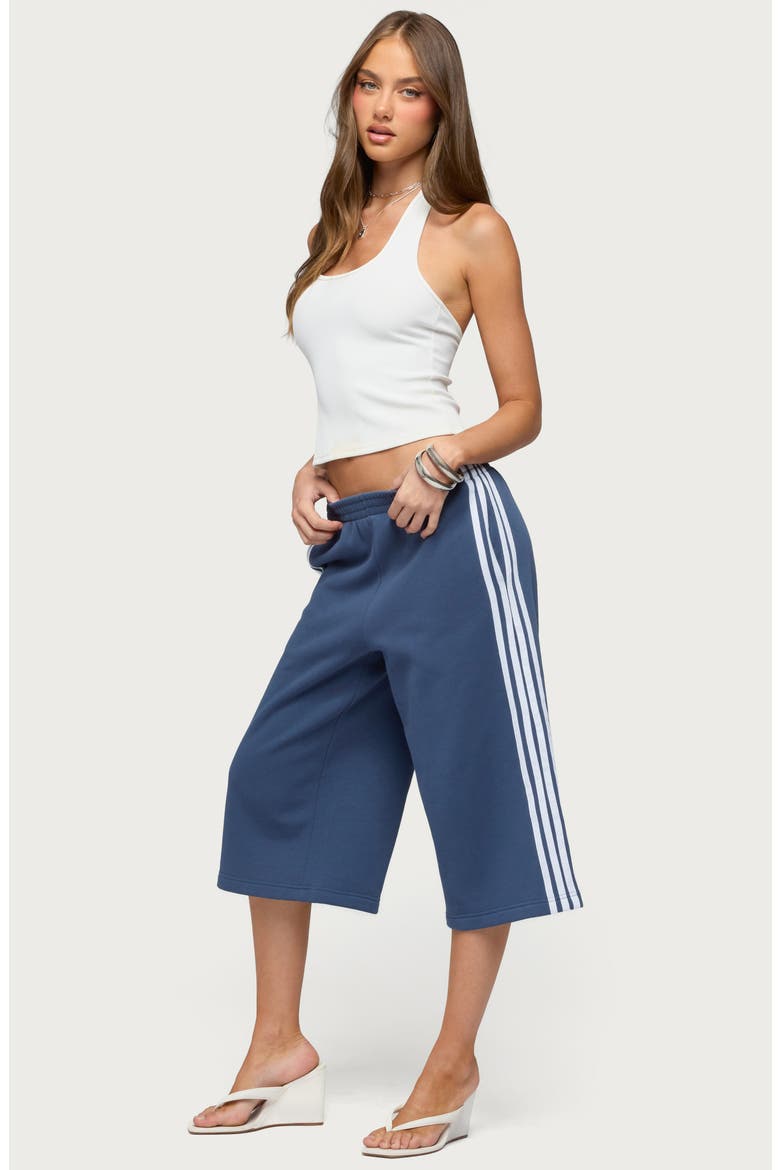 Uma Side Stripe Bermuda Shorts, Alternate, color, DARK-BLUE